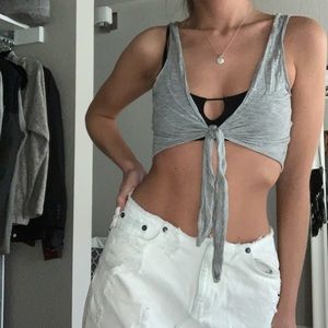 Emma & Sam LF Tie Front Top